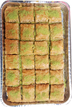 Load image into Gallery viewer, BAKLAVA PISTACHIO HALF TRAY by Paris Pastry
