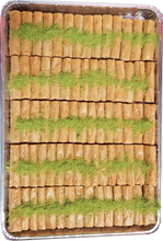 Load image into Gallery viewer, LADY FINGERS CASHEW BAKLAVA FULL TRAY by Paris Pastry in Michigan USA
