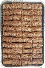 Load image into Gallery viewer, MINI FINGERS NUTELLA CHOCOLATE BAKLAVA HALF TRAY by Paris Pastry in Michigan USA