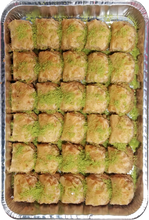 Load image into Gallery viewer, MINI ROSE BAKLAVA CASHEWS HALF TRAY by Paris Pastry in Michigan USA
