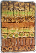 Load image into Gallery viewer, SILVER ASSORTED BAKLAVA TRAY by Paris Pastry in Michigan USA