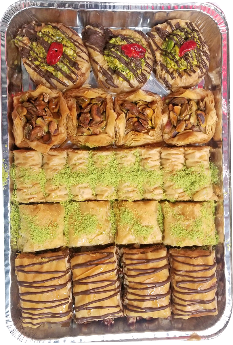 SIGNATURE 3 ASSORTED BAKLAVA TRAY by Paris Pastry in Michigan USA