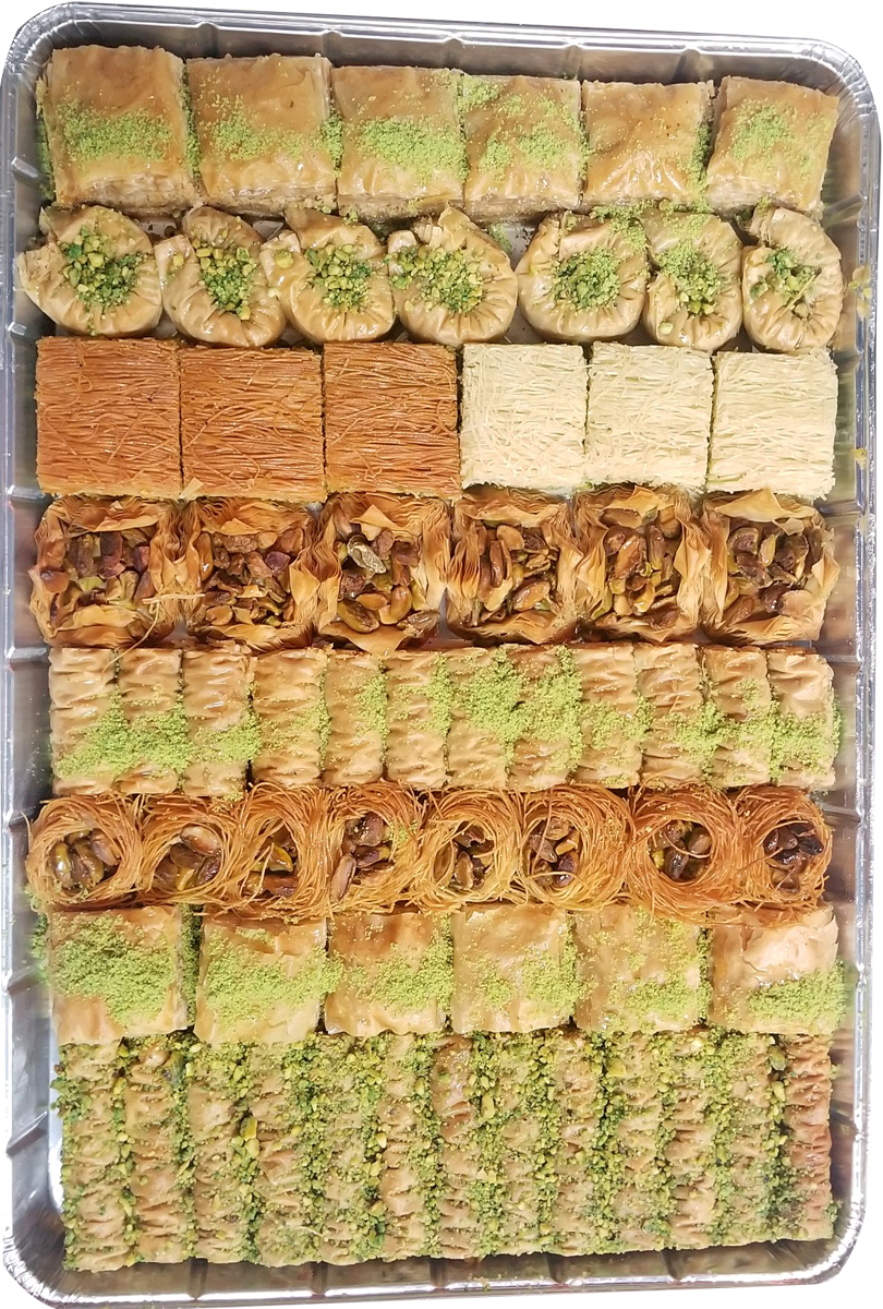 DELUXE 3 ASSORTED BAKLAVA TRAY by Paris Pastry in Michigan USA