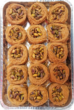 Load image into Gallery viewer, BIG BIRD'S NEST SHAARIA BAKLAVA HALF TRAY by Paris Pastry