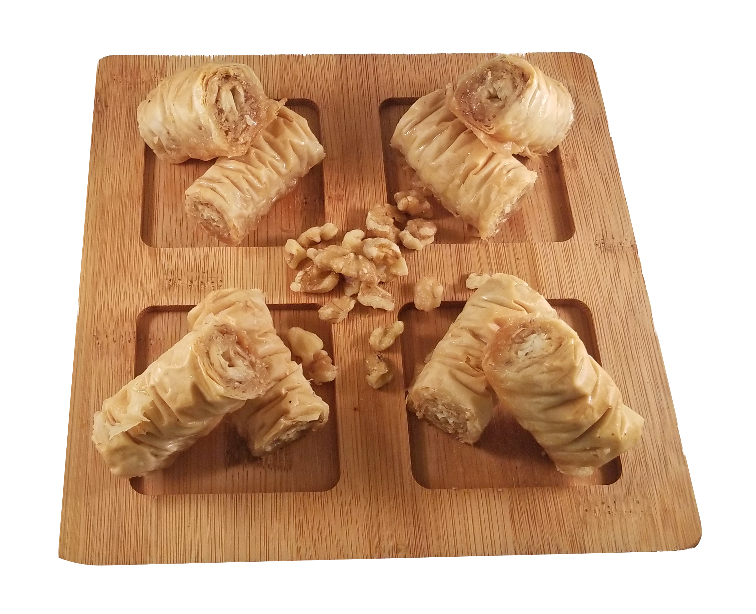 MINI BURMA BAKLAVA WALNUT by Paris Pastry in Michigan USA