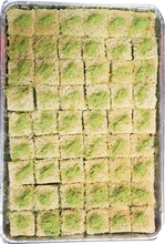 Load image into Gallery viewer, BALLOURIA BAKLAVA PISTACHIO FULL TRAY by Paris Pastry
