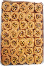 Load image into Gallery viewer, BIG BIRD&#39;S NEST SHAARIA BAKLAVA FULL TRAY by Paris Pastry
